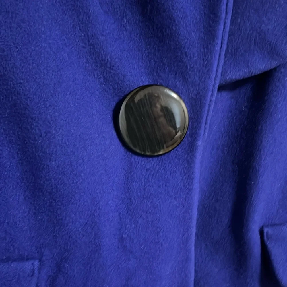 Laundry by Design coat women’s med/large purple wool fit & flare style old money - Picture 4 of 16